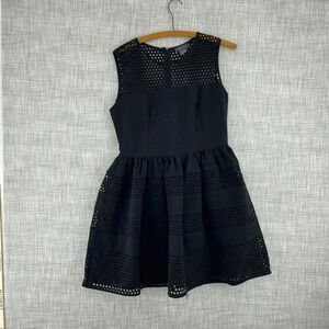 Gracia Cutout Mini Dress Womens L Black 2843